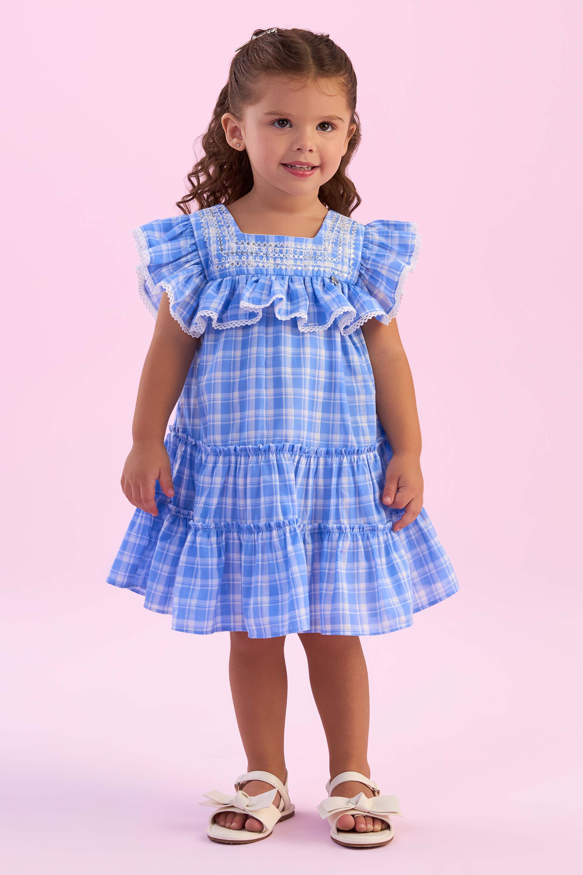 Vichy Vestido Xadrez De CrianÇa Riachuelo Vestido Infantil Com