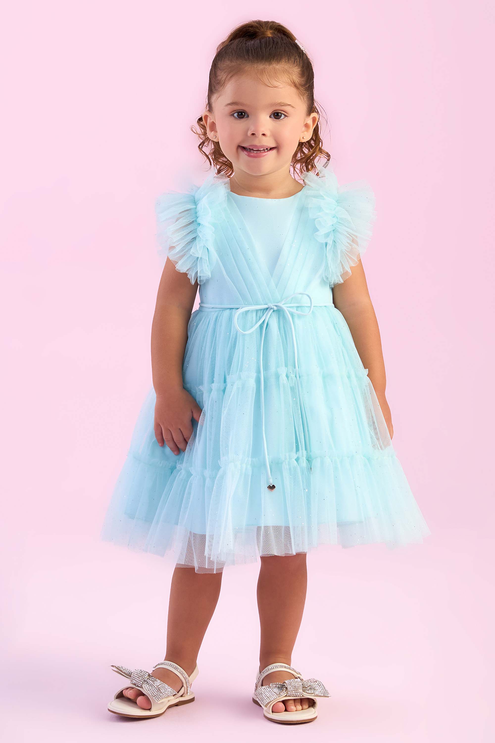 Vestido Infantil Petit Cherie Petit Cherie Vestido Para Festa De