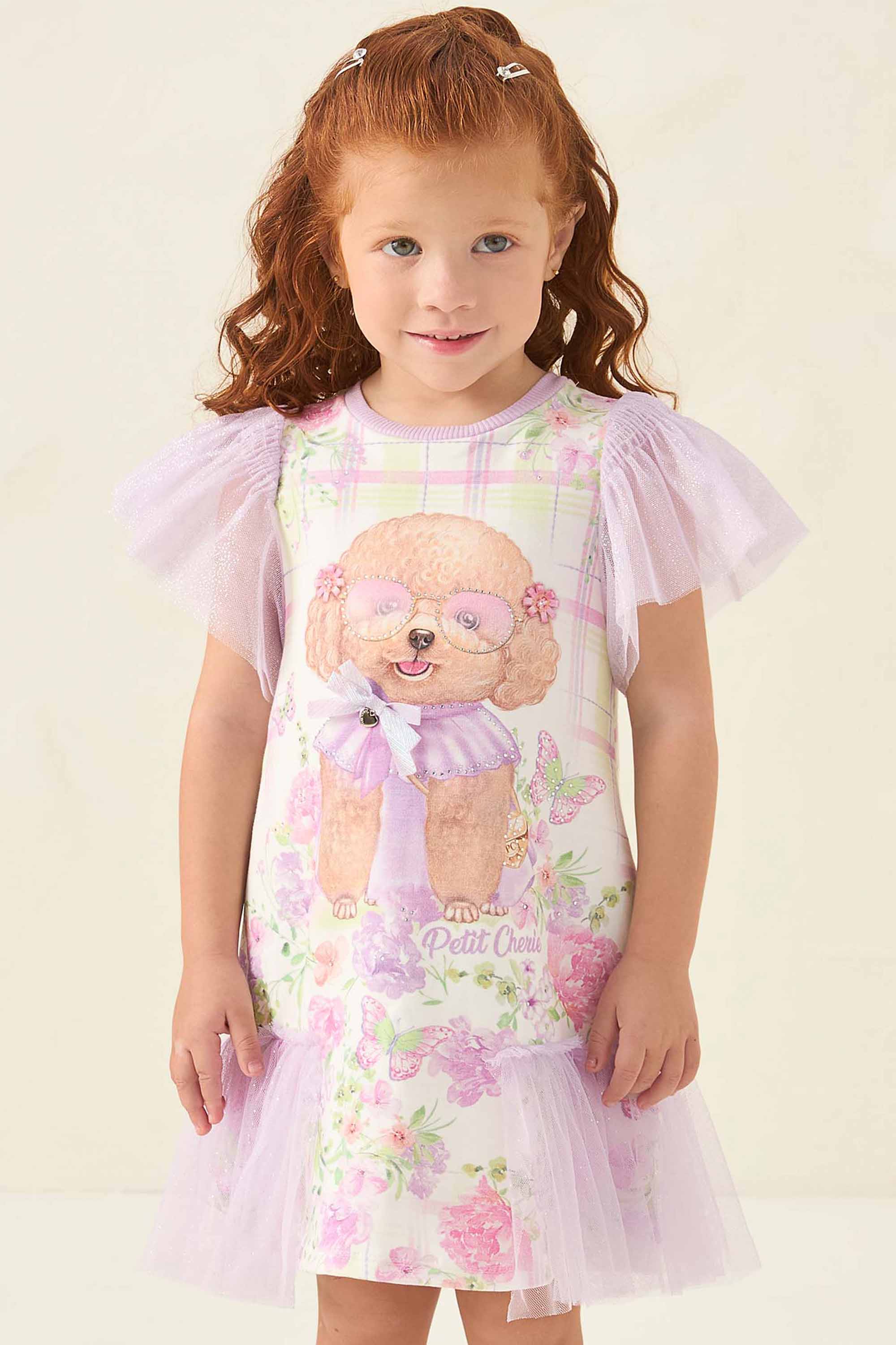 Vestido Floral Vestido Longo Petit Cherie Vestido Infantil Petit