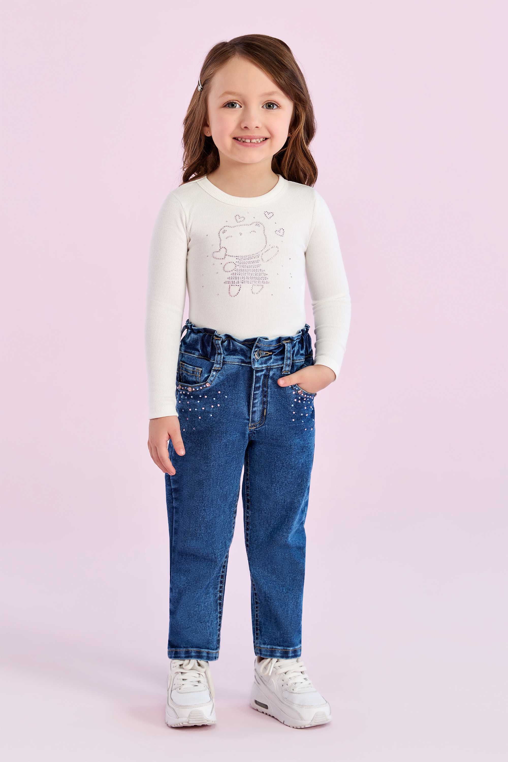 Calça Jeans CalÃ§a Infantil Colorida Calça Jeans Infantil Petit - Main Image